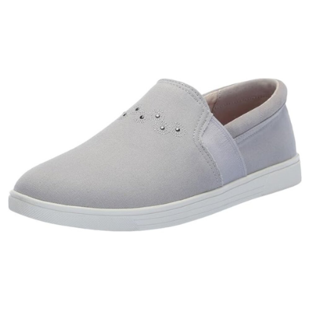 Spenco Women's Waterfront Canvas Sneaker Shoes Size 7 D  GREY